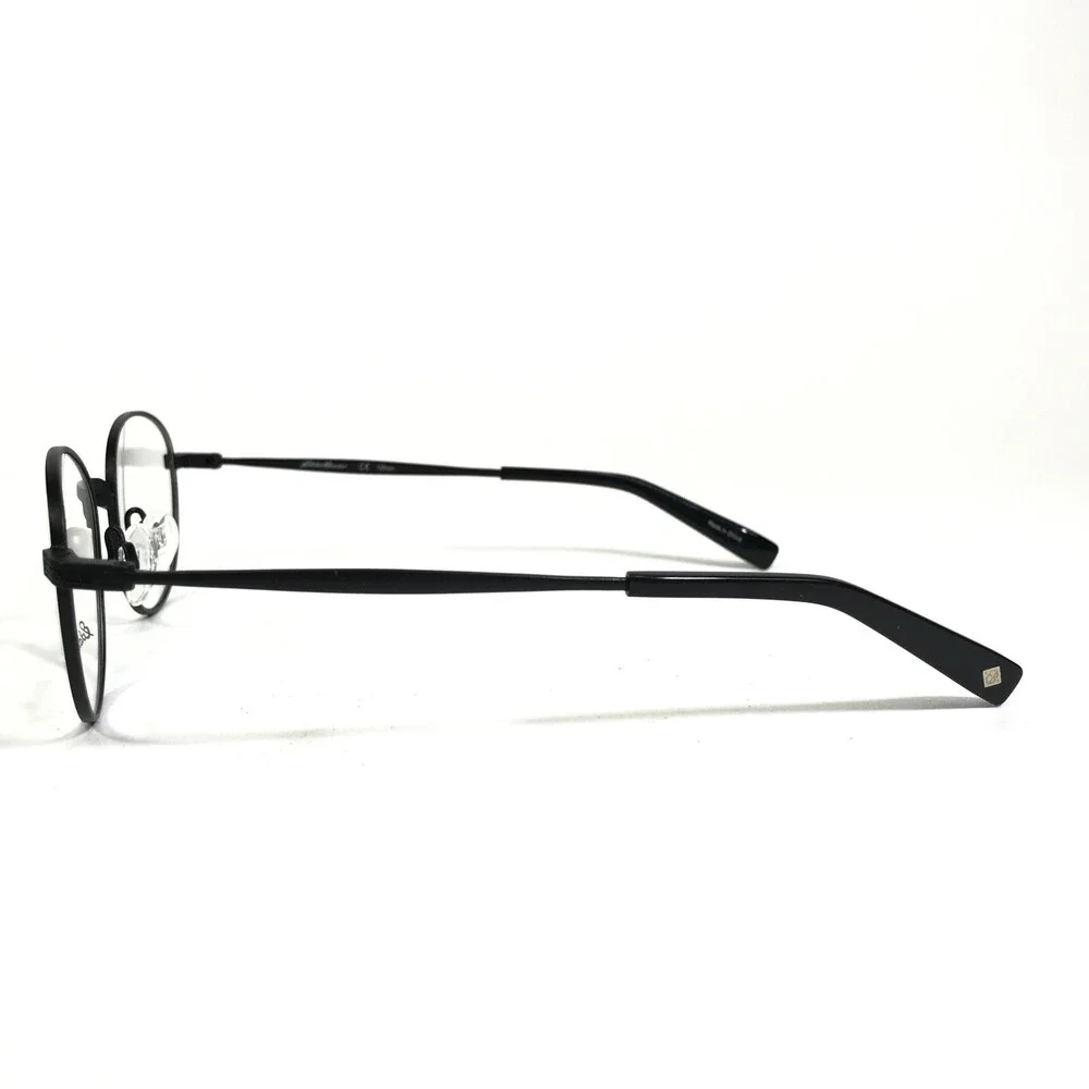 Eddie Bauer Eyeglasses Frames EB32213 BK Black Round Full Wire Rim 49-20-135